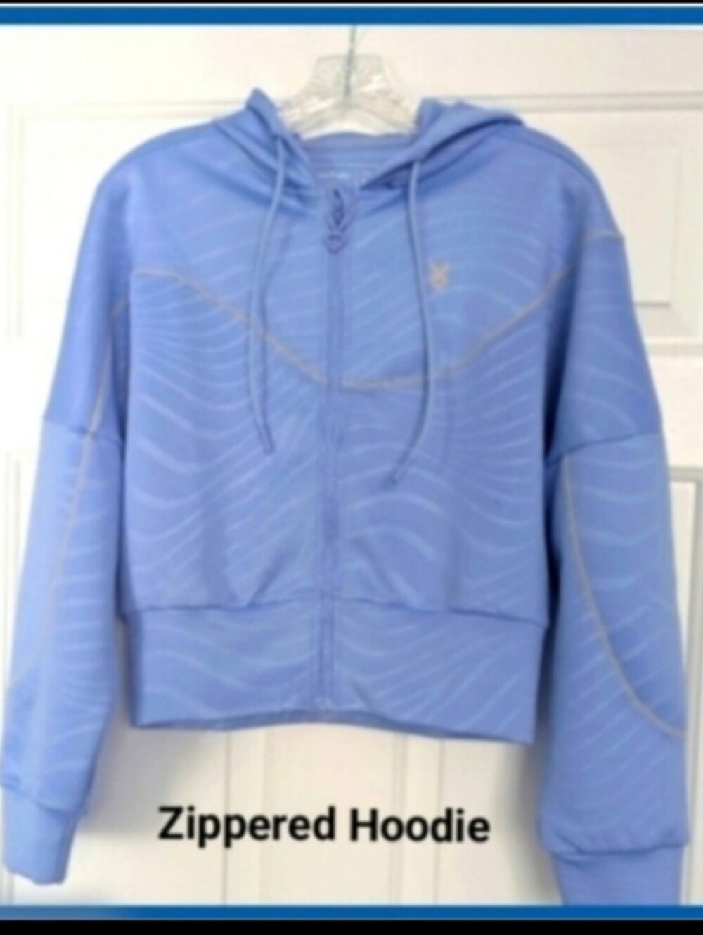 Activewear Hoodie By Cardio Bunny WAVES VIBES Zipper Front medium